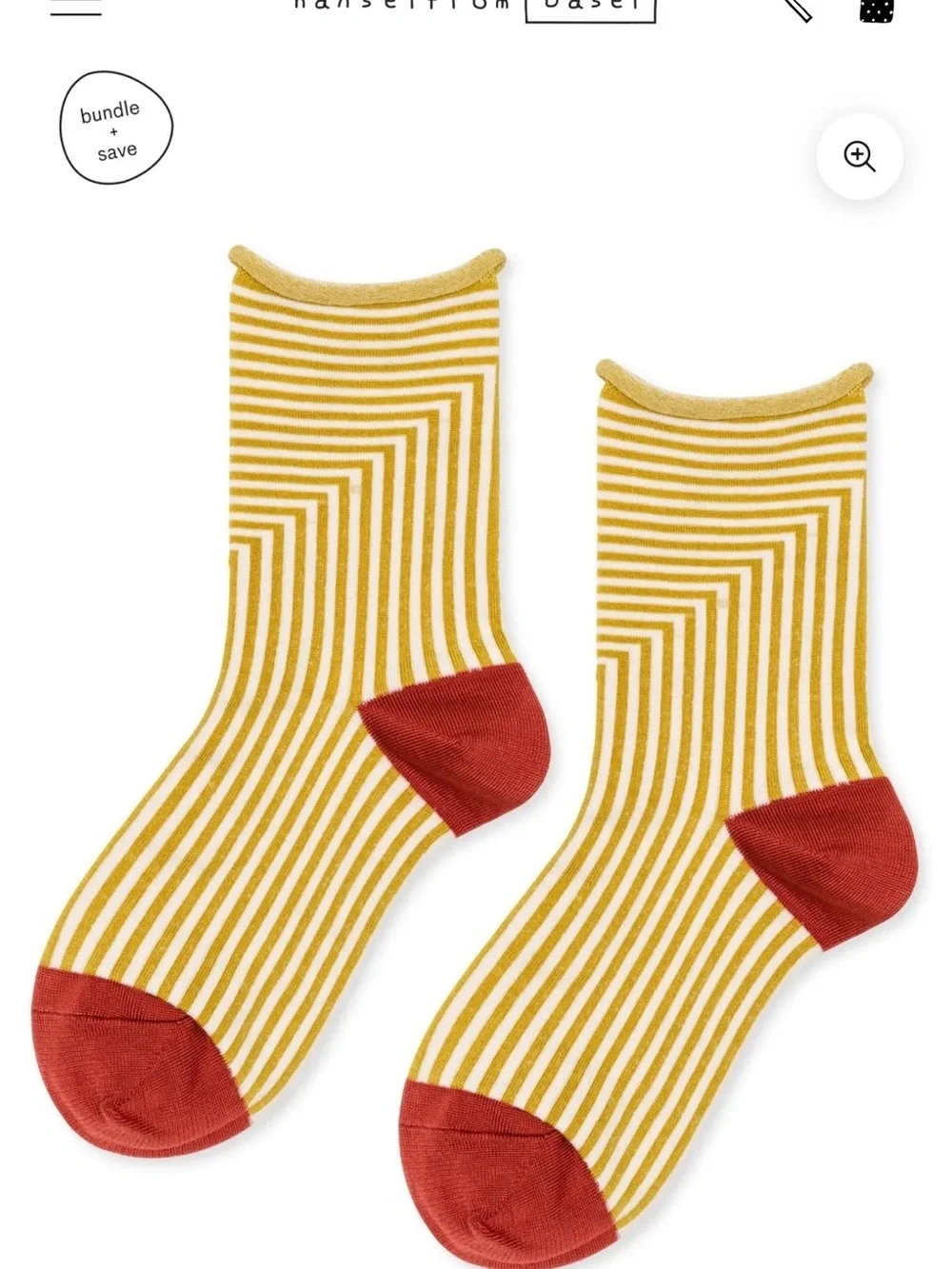 Striped Crew Socks MULTIPLE hansel from basel